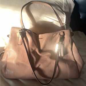 Coach Blush Pink Leather Shoulder Bag